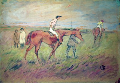 At the Races by Henri de Toulouse Lautrec